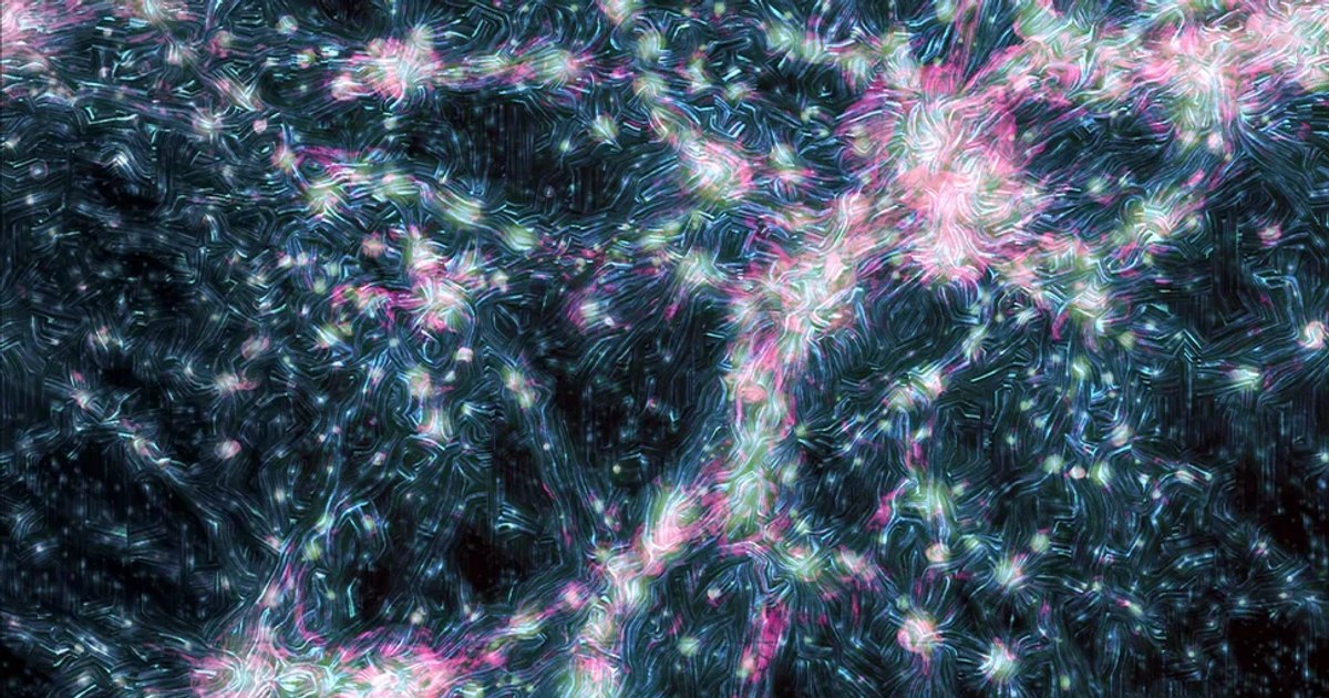 Study: The first magnetic fields in the universe were as weak as the activity of the human brain. They still persist in the "cosmic canvas"