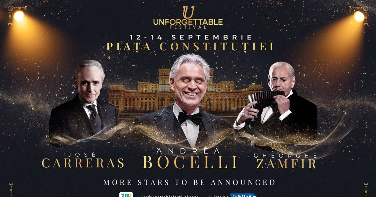 UNFORGETTABLE Festival 2025-Bucharest becomes the scene of the largest pop-symphonic festival in Romania. Constitution Square, transformed into cultural amphitheater