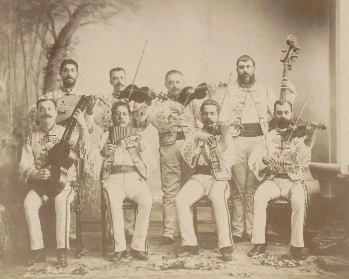 Roma musicians at the Universal Exhibition in Paris, 1889