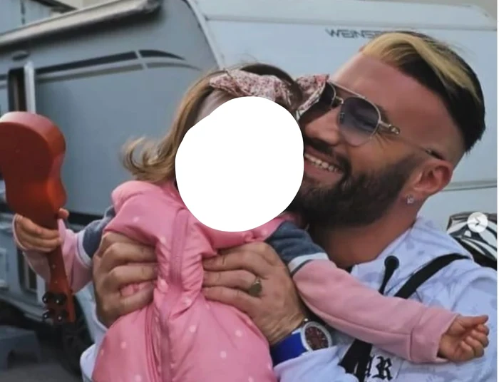 Mihai Bendeac and the little girl PHOTO: Instagram/ M. Bendeac