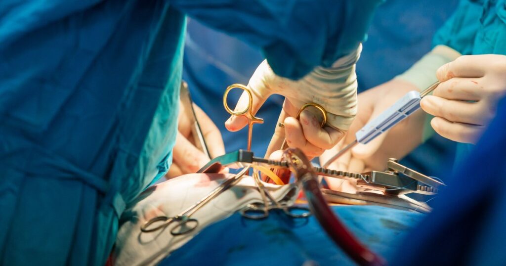 Ovarian tumor weighing 11 kilograms, removed from a 56-year-old patient. How does the woman feel?