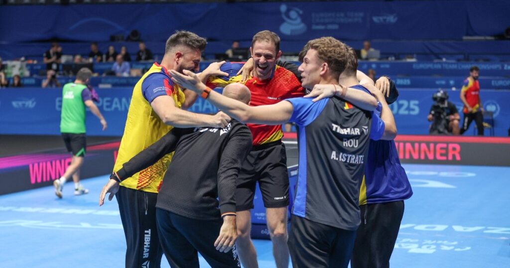 The boys' national team, the first ever silver medal at the European Table Tennis Championships