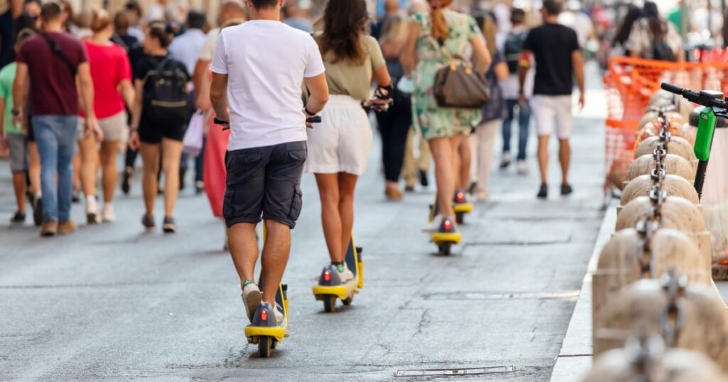 To what extent would it be beneficial to introduce the permit for scooters. "They would return people to cars"