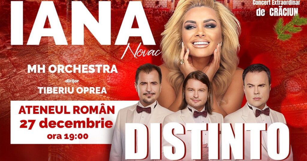 Iana Novac brings the magic of Christmas to the stage of the Romanian Athenaeum with the band Distinto