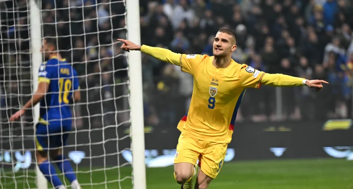 Daniel Bîrligea opened the scoring in the match against Bosnia. Sportpictures photo 