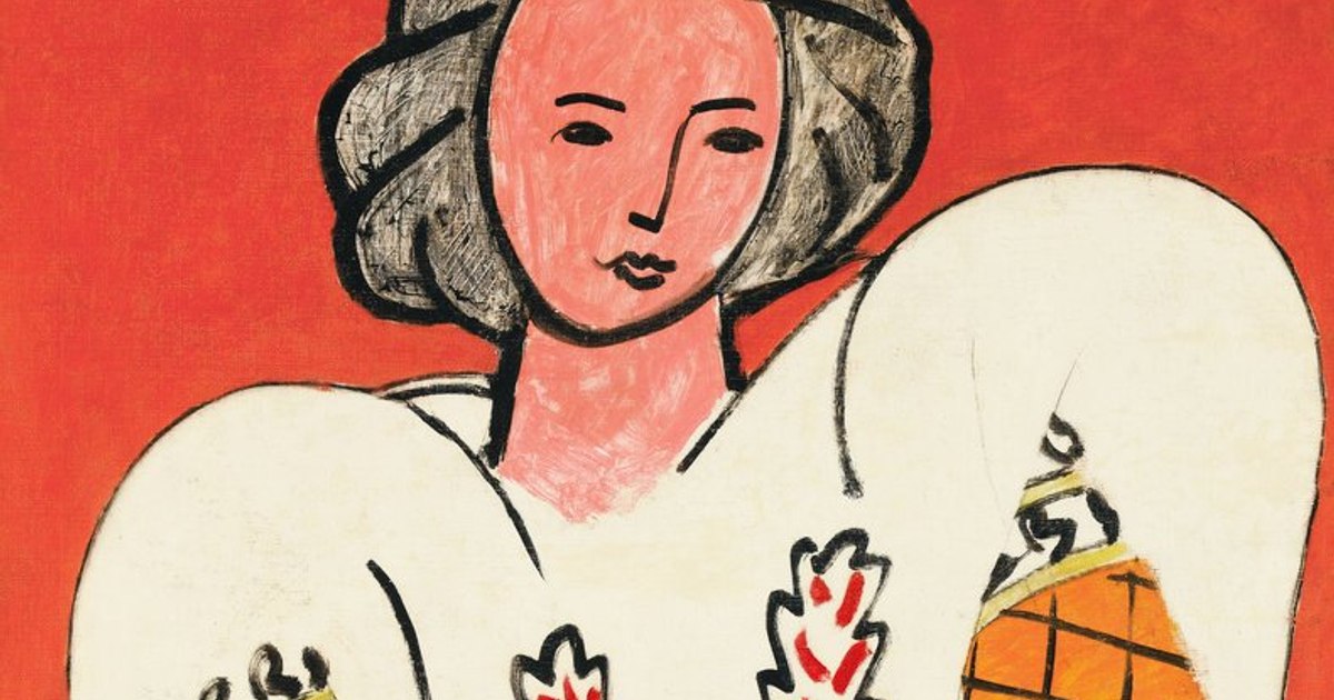The famous painting "La Blouse Roumaine" by Henri Matisse, exhibited for the first time in Bucharest. Explosion at the National Art Museum of Romania