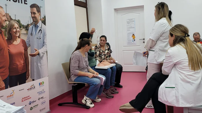 The volunteers also did health education with the patients PHOTO: FABC