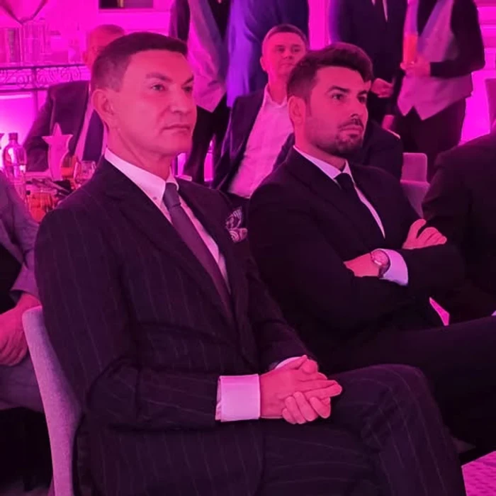 Cristi Borcea and Adrian Mutu, at the Fanatik Gala. PHOTO: Facebook