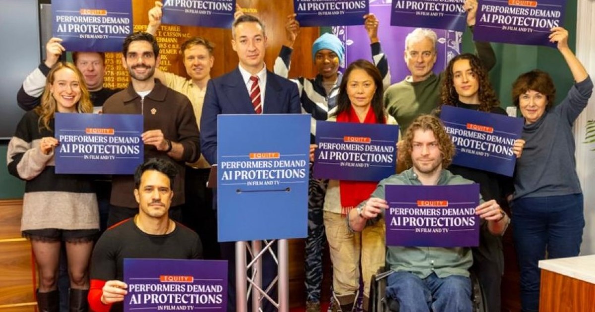 UK actors demand protection from artificial intelligence. 99% oppose digital body scanning on film sets