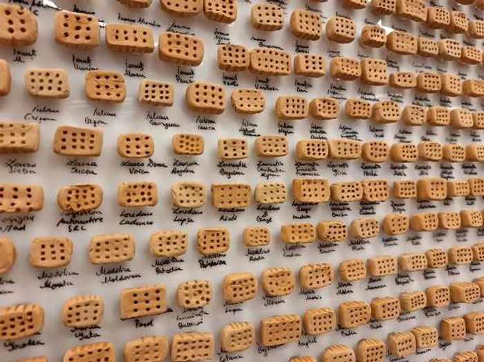 One brick for each donor. PHOTO: Personal archive