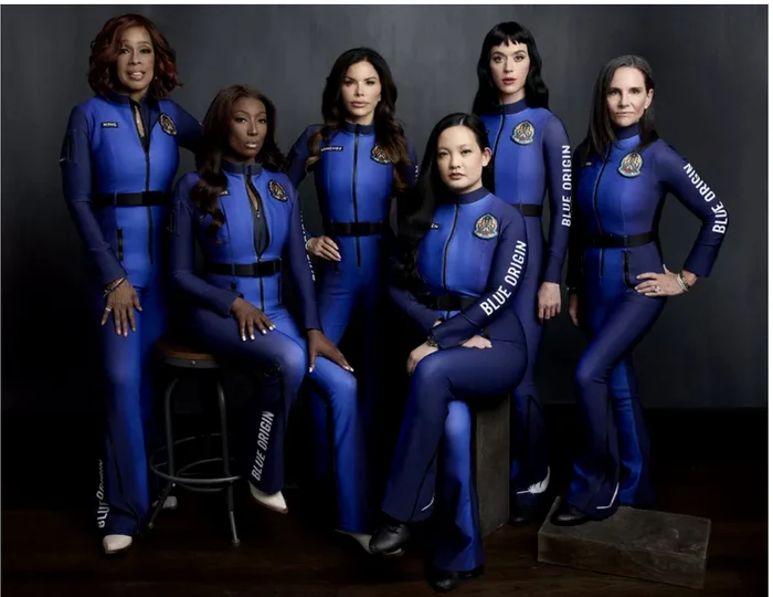 The Blue Origin crew PHOTO: X