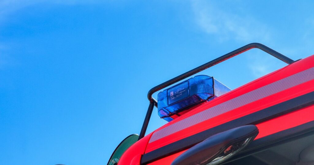 A volunteer firefighter equipped his car with light-acoustic signals. He went on a mission and refused to stop at police signals