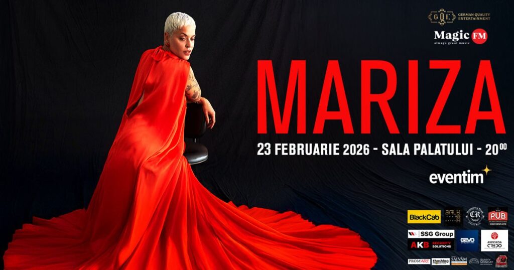 MARIZA is coming to Bucharest! Hurry: there are few tickets left on Eventim
