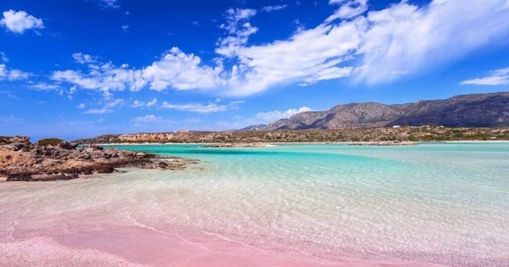 The pink paradise of Crete. It was voted the second most beautiful beach in the world
