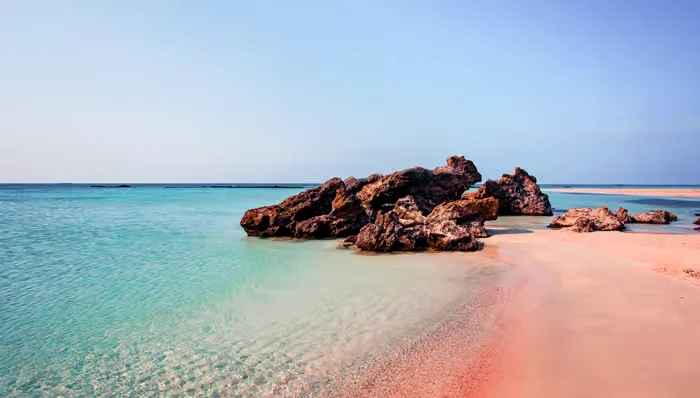 Pink sand beach
