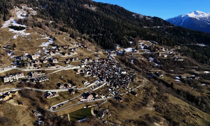 Idyllic village in Switzerland PHOTO: video capture