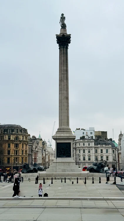 Trafalgar Square seen from the front of the National Gallery. PHOTO: Ana-Maria Șchiopu
