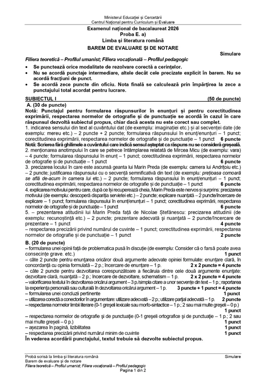 Barem Simulare Bac Romanian Human 1 jpg