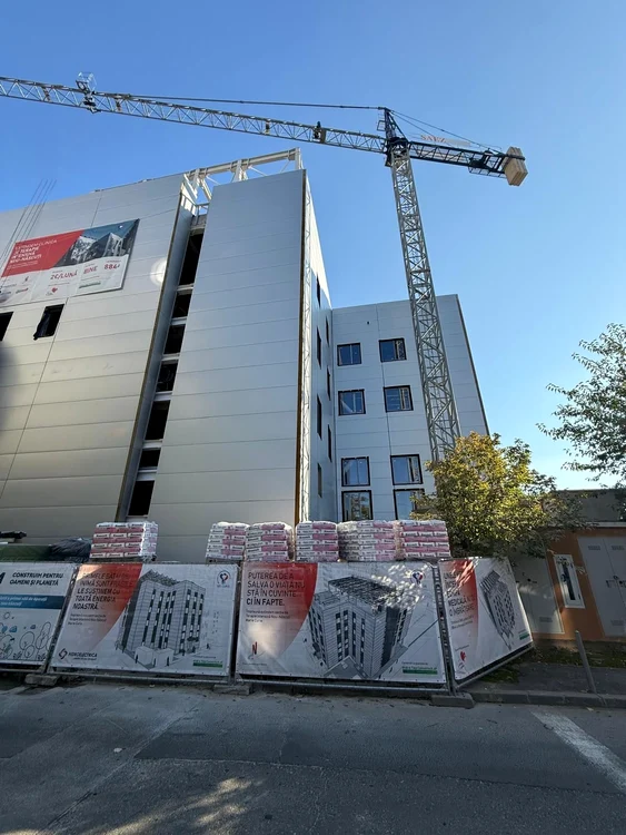 The construction site of the extended section PHOTO Facebook/Intensive therapy newborns Marie Curie