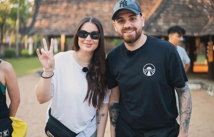 Betty Salam and Cătălin, when they were a couple and participated in Asia Express