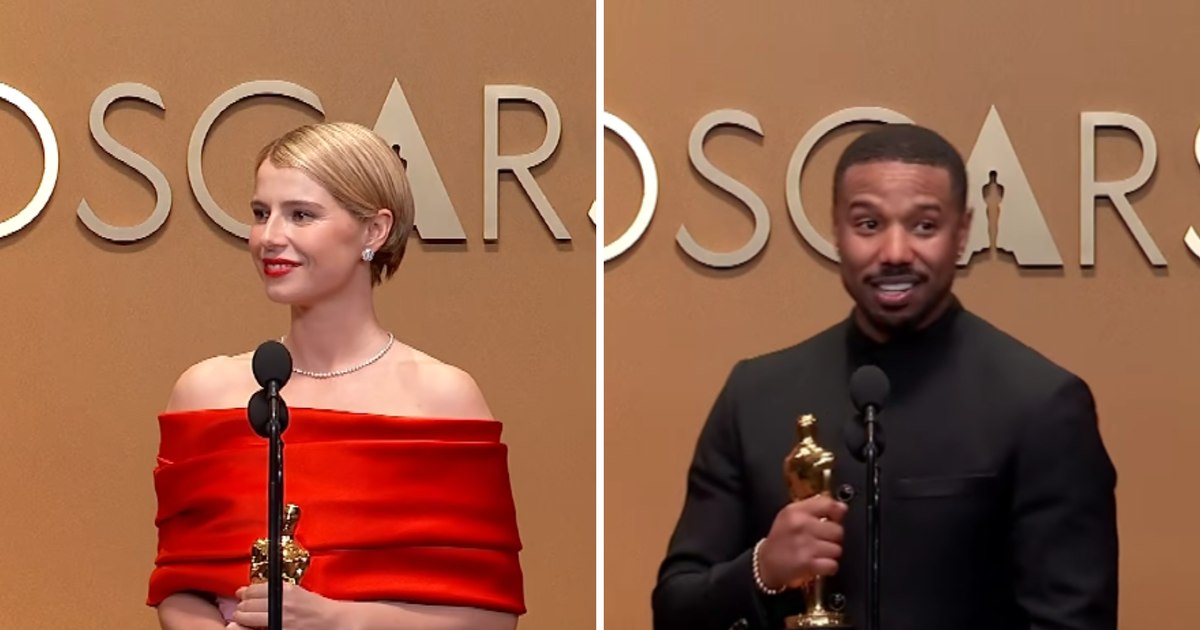 Michael B. Jordan, named the best actor at the Oscars 2026. Jessie Buckley, awarded for the best actress