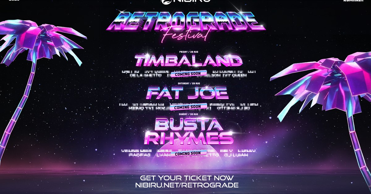 NIBIRU opens on July 16 and heralds the start of summer 2026 experiences: free daily shows, festivals and the first international artists: Timbaland, Busta Rhymes, Fat Joe, Hugel, Ozuna and Nicky Jam