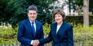 Nicușor Dan and Oana Gheorghiu discussed the digitalization of Romania in Brussels