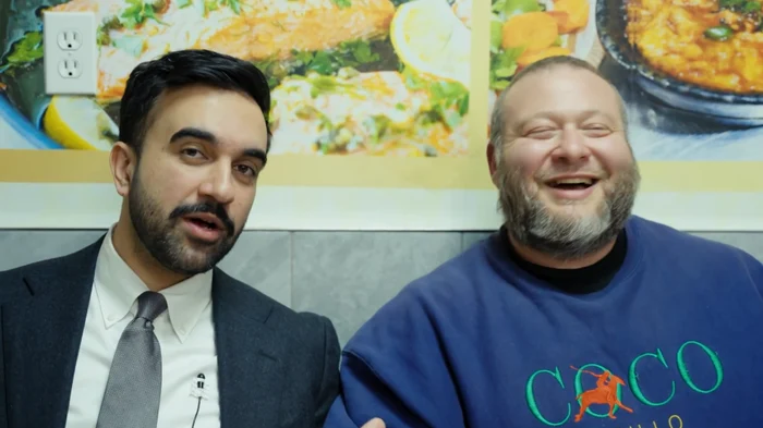 The two, captured on the show PHOTO Video capture