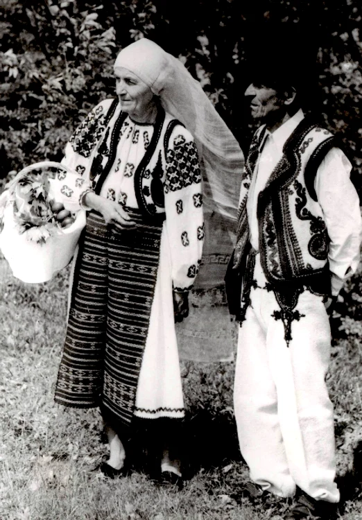 People from a rural community wearing festive robes. PHOTO: 