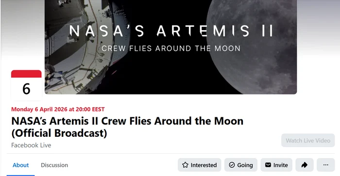The moment will be broadcast live on Facebook. PHOTO: Facebook capture