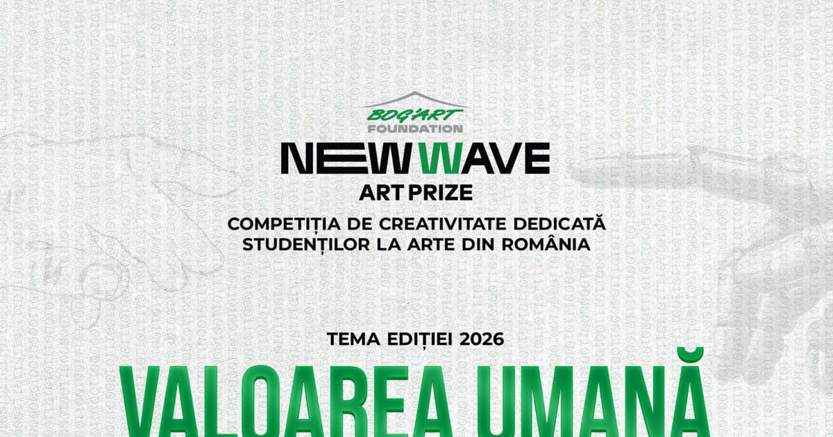 The Bog'Art Foundation offers prizes of 10,000 euros at the NEW WAVE Art Prize, 2026 edition. Artificial intelligence, competition theme for art students