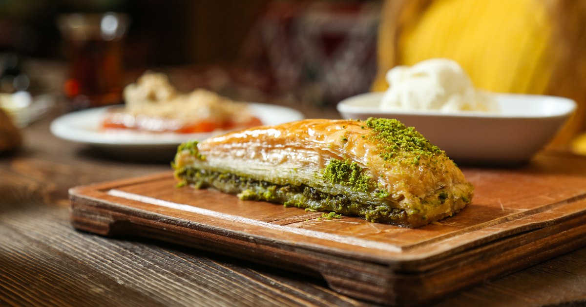 The city in Turkey where pistachios are "green gold". Gaziantep, the homeland of baklava and the capital of Turkish gastronomy