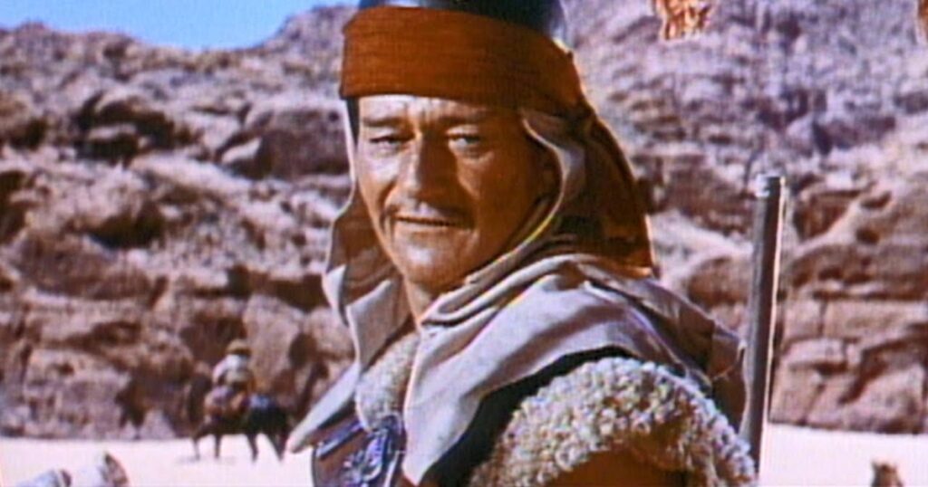 The film considered cursed. 91 members of the film crew got cancer. John Wayne, among them