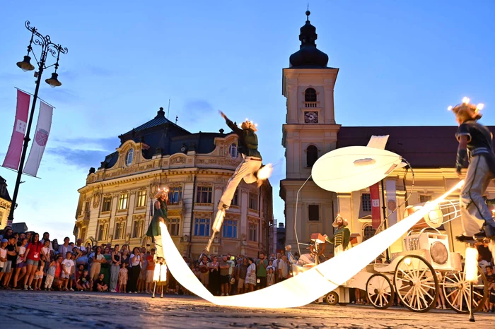 The theater is celebrated, as every year, in Sibiu. PHOTO: FITS