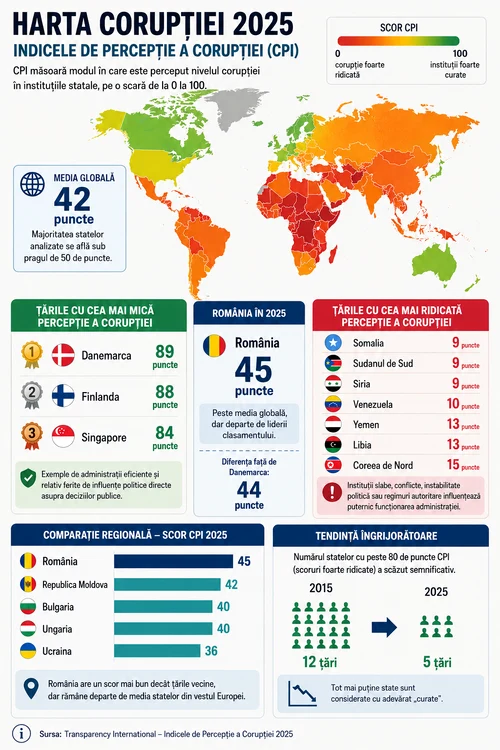 Worldwide corruption infographic PHOTO Generated with AI