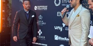 American actor Cuba Gooding Jr., unexpected artistic moment during the exclusive dinner to which he was invited on his first evening in Romania