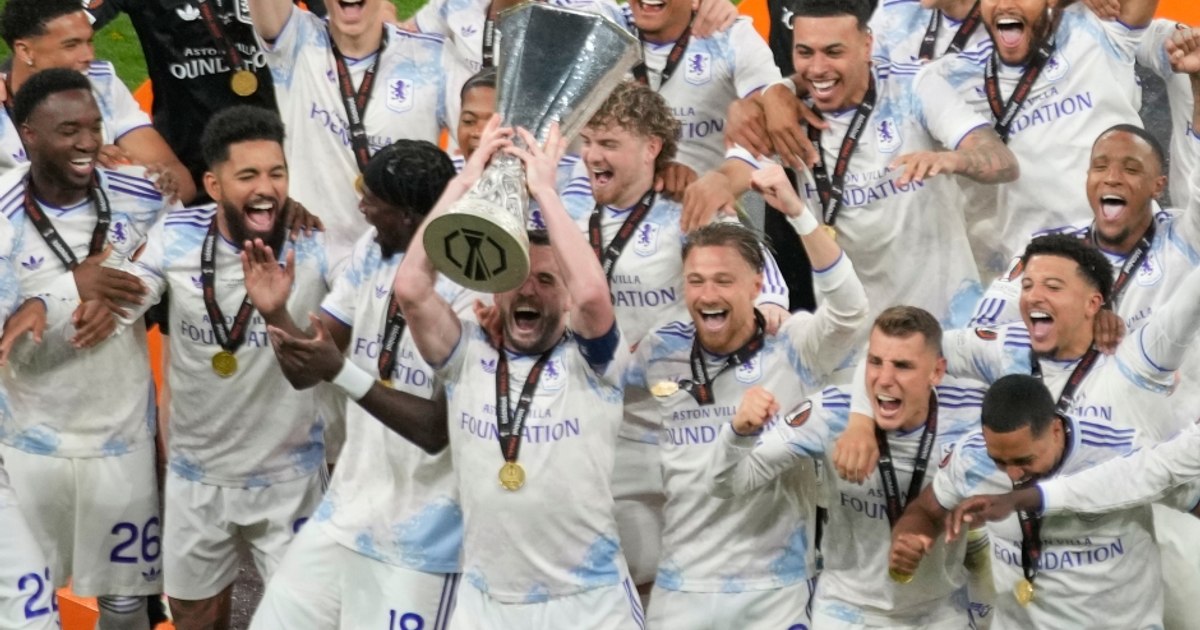 England, the master of football on the continent. Aston Villa won the Europa League in stride