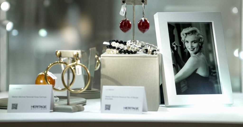 Jewels and private letters that belonged to Marilyn Monroe, put up for auction