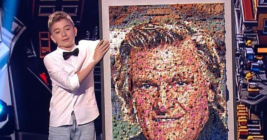 Video Florin Piersic's gesture after the emotional moment from Romanians have talent, where a child made his portrait out of LEGO