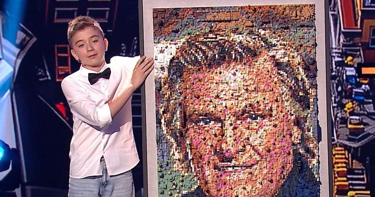 Video Florin Piersic's gesture after the emotional moment from Romanians have talent, where a child made his portrait out of LEGO
