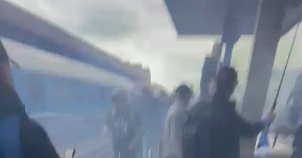 Video Pyrotechnic materials found in the toilets of the stadium in Sibiu. The Gendarmerie imposed dozens of sanctions at the final of the Romanian Cup