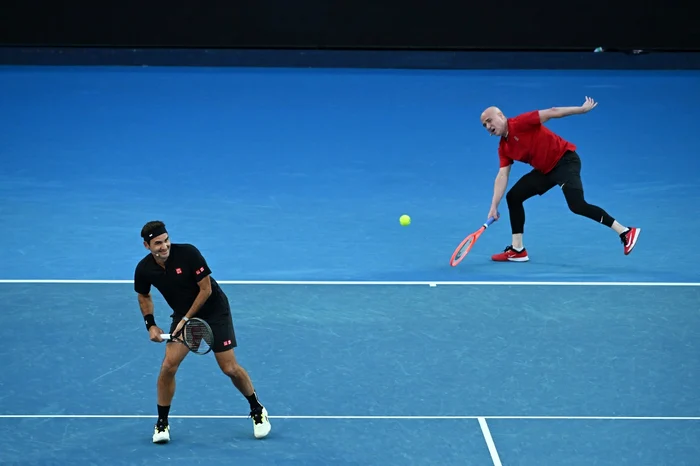 Roger Federer played alongside Andre Agassi at the 2026 Australian Open (Photo: EPAImages)