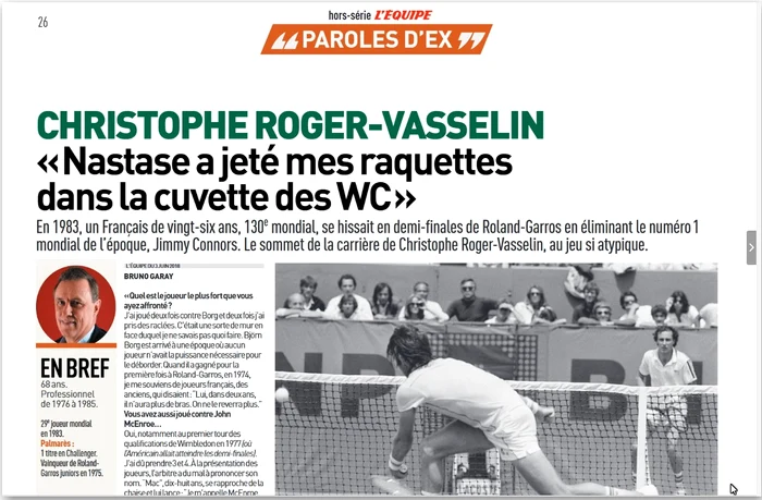 Christophe Roger-Vasselin told in 