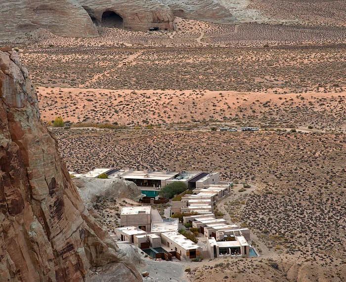 The Amangiri Hotel in Utah. 