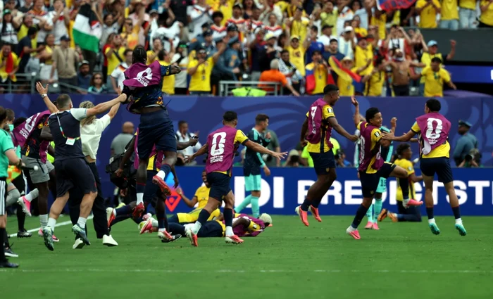 The players from Ecuador were happy for a success that can take them to the 