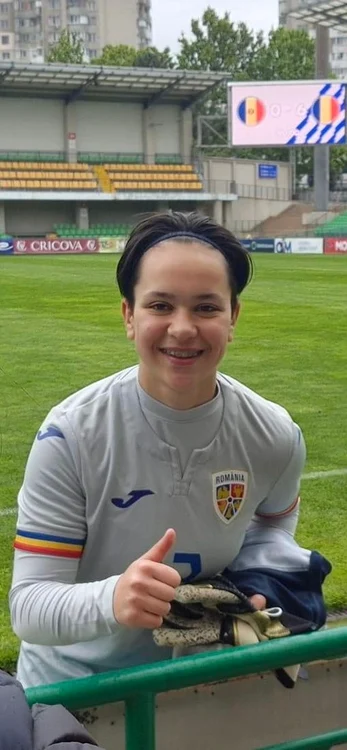 Andra Romaniuc at the Romanian national team PHOTO Andra Romaniuc