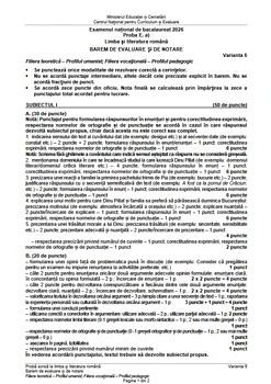 Barem Baccalaureate 2026, Romanian Language, Human (1) png