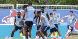 A storm has caused panic in the region where the England football team is based