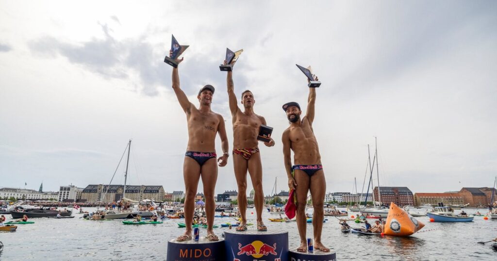Constantin Popovici and Cătălin Preda placed on the podium in Copenhagen in Red Bull Cliff Diving 2026