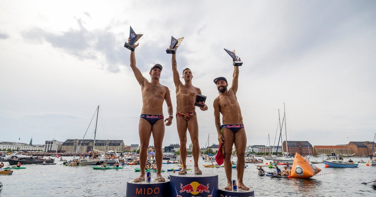 Constantin Popovici and Cătălin Preda placed on the podium in Copenhagen in Red Bull Cliff Diving 2026